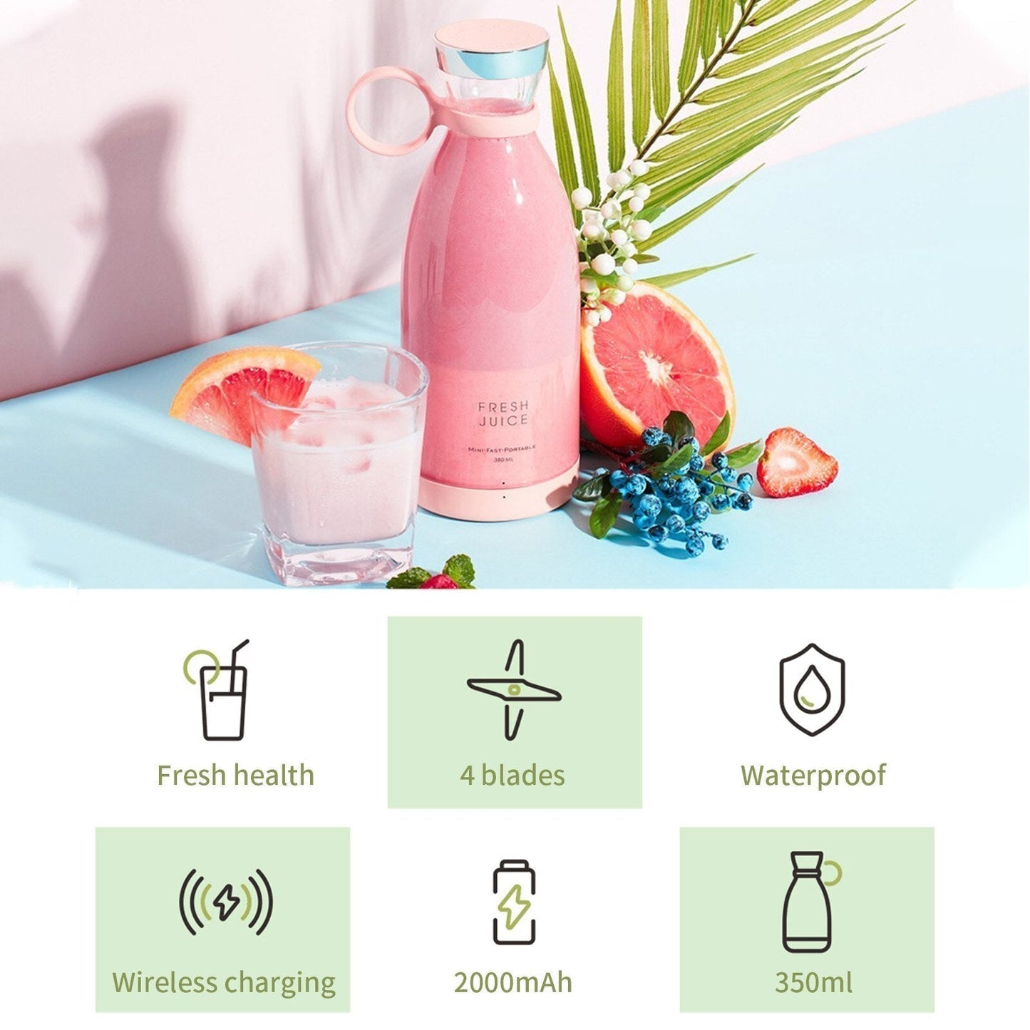 Electric Portable Mini Blender for Fresh Juice
