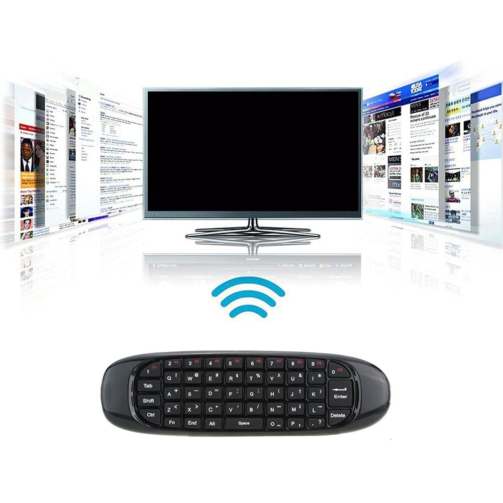 2.4GHz Flying Mouse 6-Axis Gyroscope Wireless Air Mouse Keyboard Remote Control For Smart TV PC