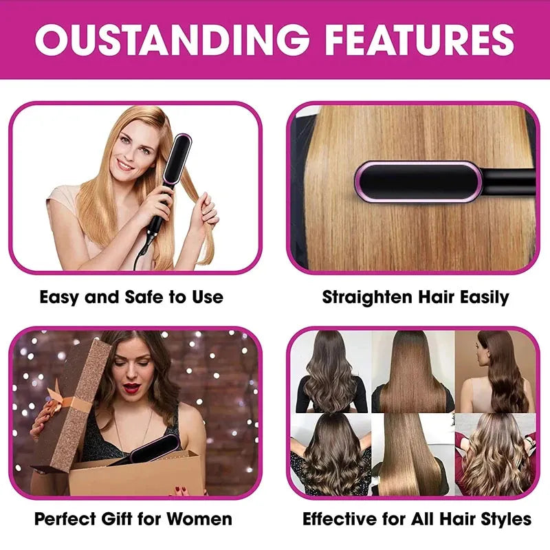 Professional hair Straightener Iron comb